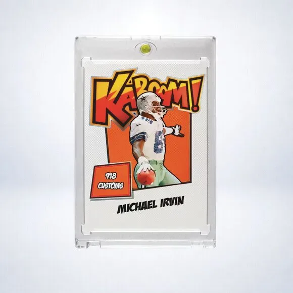 Michael Irvin Custom Holographic 3 Card Lot | Dallas Cowboys SSP Insert Set - Picture 4 of 4